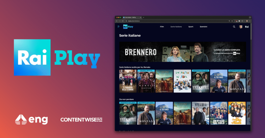 Engineering and ContentWise Collaborate to Deliver Cutting-Edge Personalized Experience to RaiPlay Users